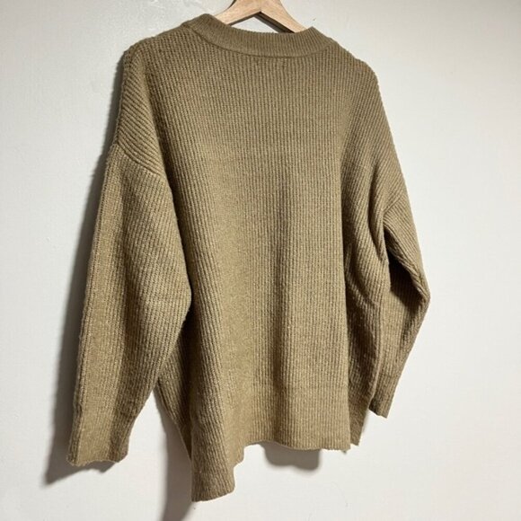 Moon River Olive Green Chunky Knit Sweater – Size M - Picture 8 of 9